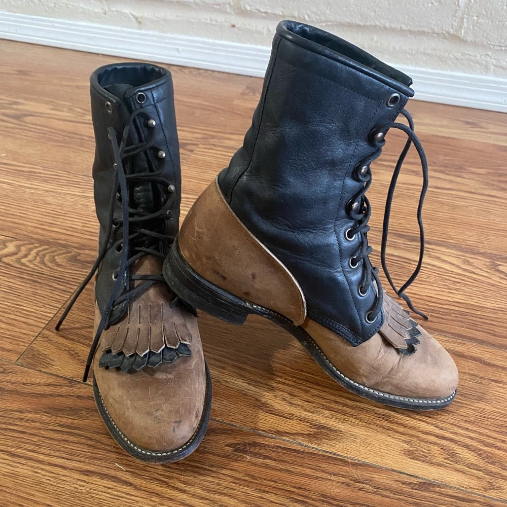 Justin’s Lace Up Western Boots